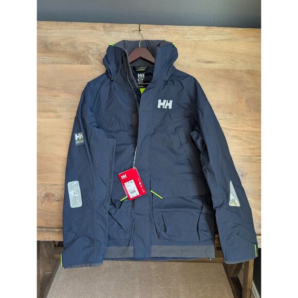Helly Hansen Other - Helly Hansen Pier 3.0 Coastal Sailing Jacket Mens S Navy Blue Regular Zip-Up NWT